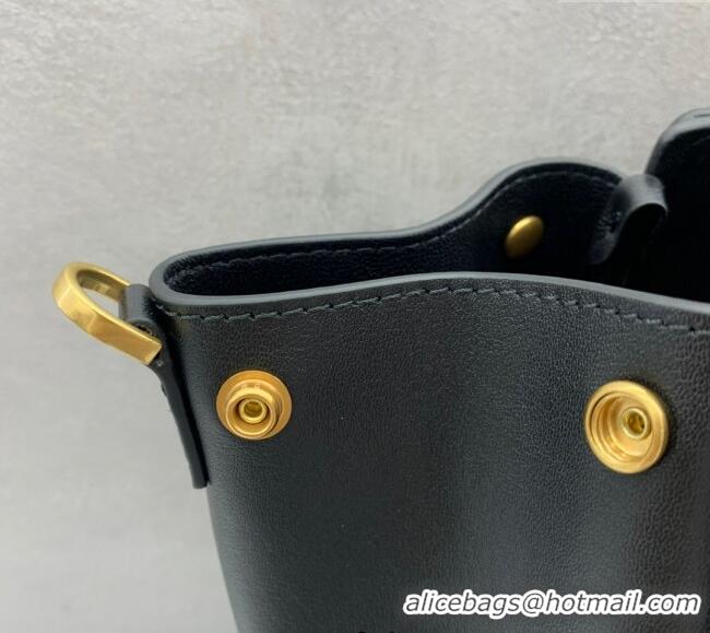 Well Crafted Balenciaga Bel Air Small Carry All Bag in smooth calfskin 48089 black aged-gold hardware 2025