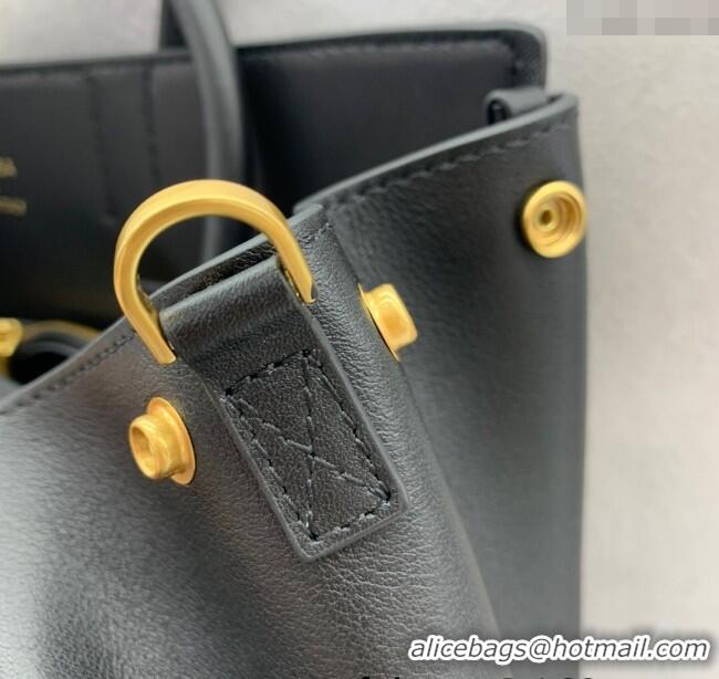 Well Crafted Balenciaga Bel Air Small Carry All Bag in smooth calfskin 48089 black aged-gold hardware 2025