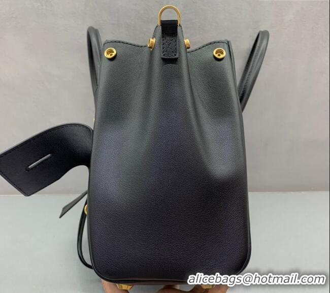 Well Crafted Balenciaga Bel Air Small Carry All Bag in smooth calfskin 48089 black aged-gold hardware 2025