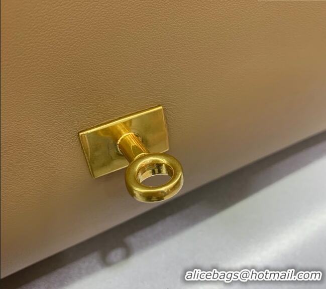 Buy Discount Balenciaga Bel Air Medium Carry All Bag in smooth calfskin 48090 latte beige aged-gold hardware 2025