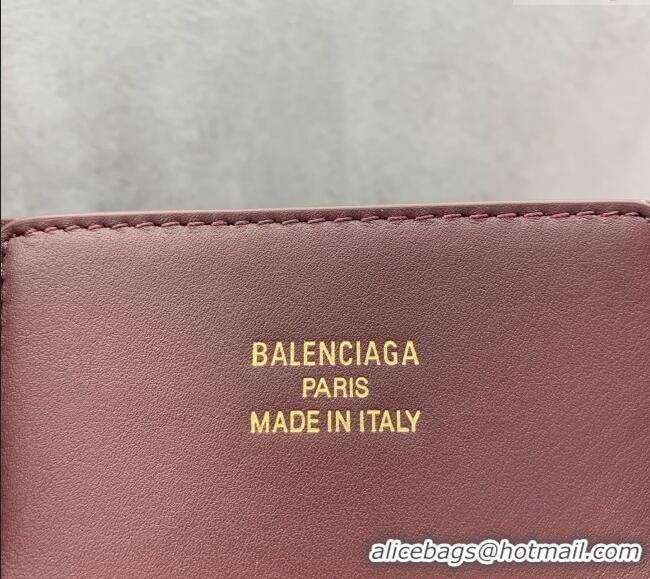 Discount Balenciaga Bel Air Medium Carry All Bag in smooth calfskin 48090 dark burgundy aged-gold hardware 2025