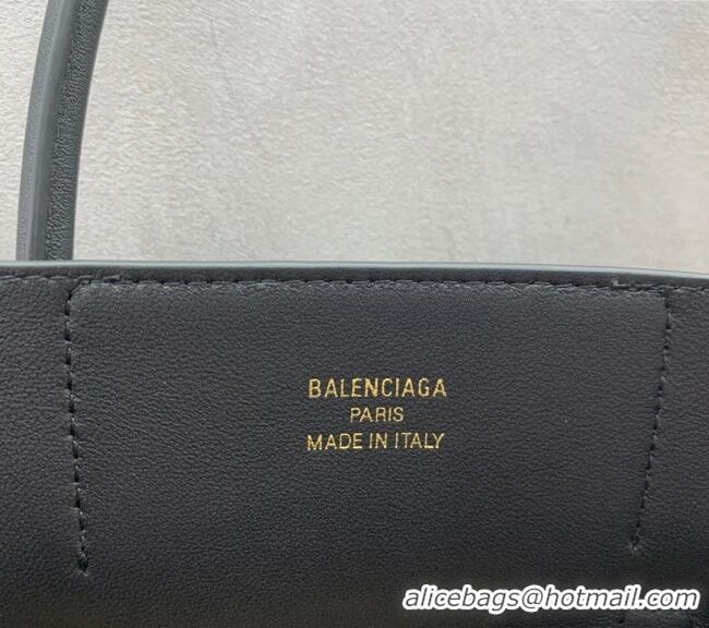 Discount Balenciaga Bel Air Medium Carry All Bag in smooth calfskin 48090 black aged-gold hardware 2025