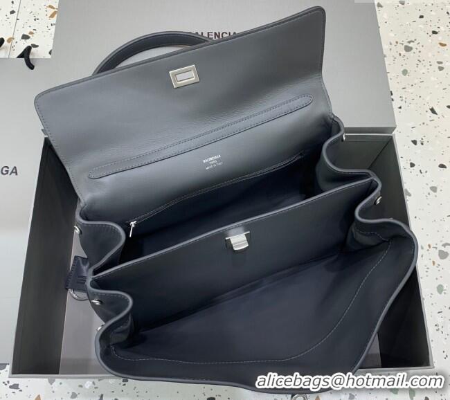 Promotional Balenciaga Rodeo Medium Handbag in smooth calfskin 78972 Grey/Silver 2024