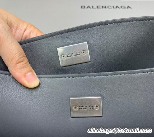 Promotional Balenciaga Rodeo Medium Handbag in smooth calfskin 78972 Grey/Silver 2024
