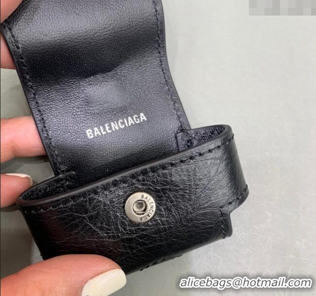 Best Price Balenciaga Le Cagole Men Crossbody Bag in Arena lambskin 48119 black aged-silver hardware 2025