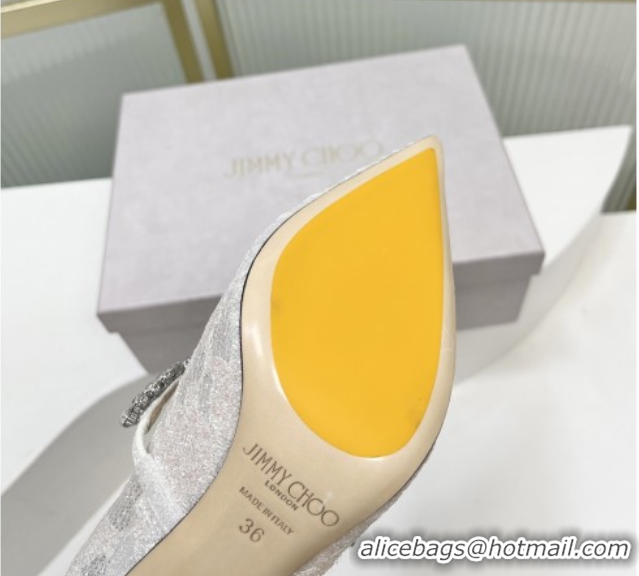 Elegant Jimmy Choo Bing Pumps 85 in White Lace J92201 2025