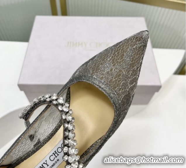 Low Cost Jimmy Choo Bing Pumps 65 in Grey Lace J92208 092208