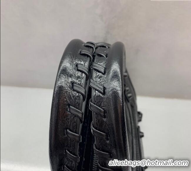 Grade Design Balenciaga Le City Mini Bag in Arena Storico lambskin 49012 All Black 2025