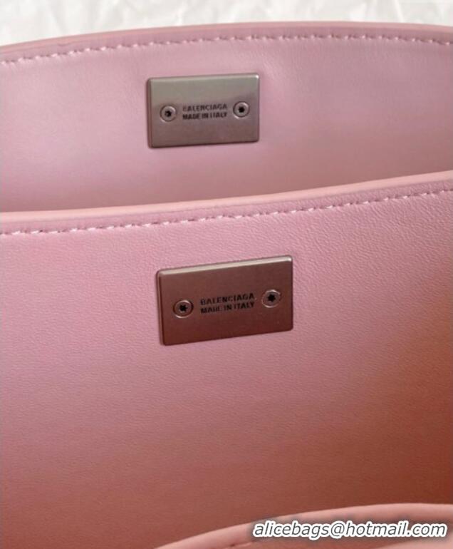 Shop Best Price Balenciaga Rodeo Mini Handbag in smooth calfskin 82066 Cherry Pink 2025