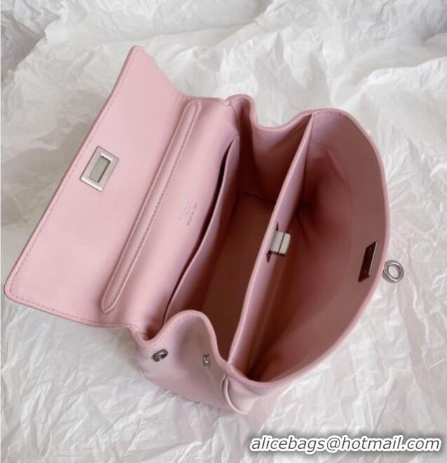 Shop Best Price Balenciaga Rodeo Mini Handbag in smooth calfskin 82066 Cherry Pink 2025