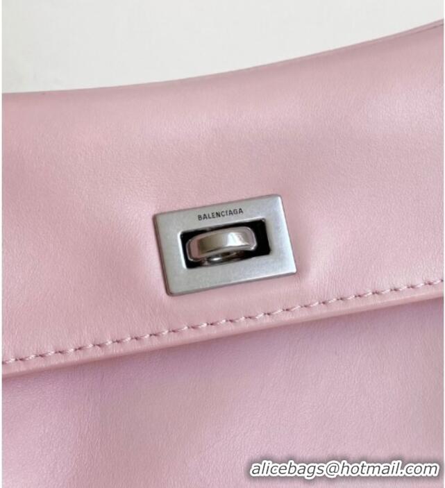 Shop Best Price Balenciaga Rodeo Mini Handbag in smooth calfskin 82066 Cherry Pink 2025