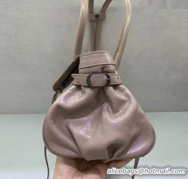 Top Grade Balenciaga Le City Bag East West in Lambskin Leather 0926 Sesame Beige 2025