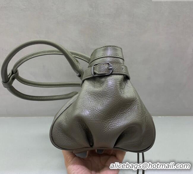 Most Popular Balenciaga Le City Bag East West in Lambskin Leather 0926 Army Green 2025