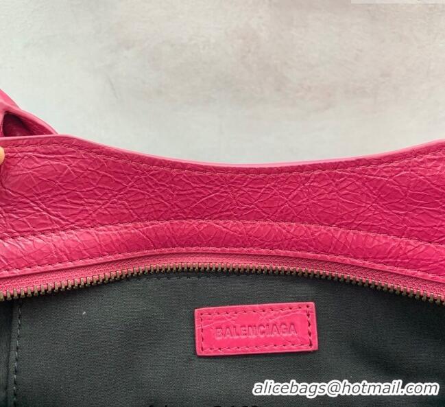 Pretty Style Balenciaga Le City Bag East West in Lambskin Leather 0926 Framboise Red 2025