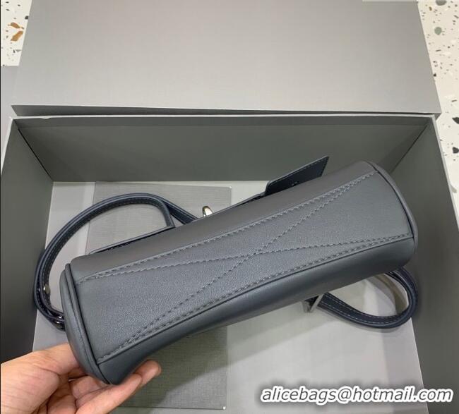 Market Sells Balenciaga Bel Air Flap Bag XS in smooth calfskin 0926 Grey/Aged Silver 2025