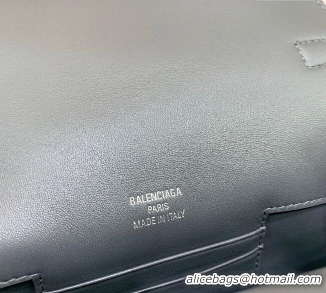 Market Sells Balenciaga Bel Air Flap Bag XS in smooth calfskin 0926 Grey/Aged Silver 2025