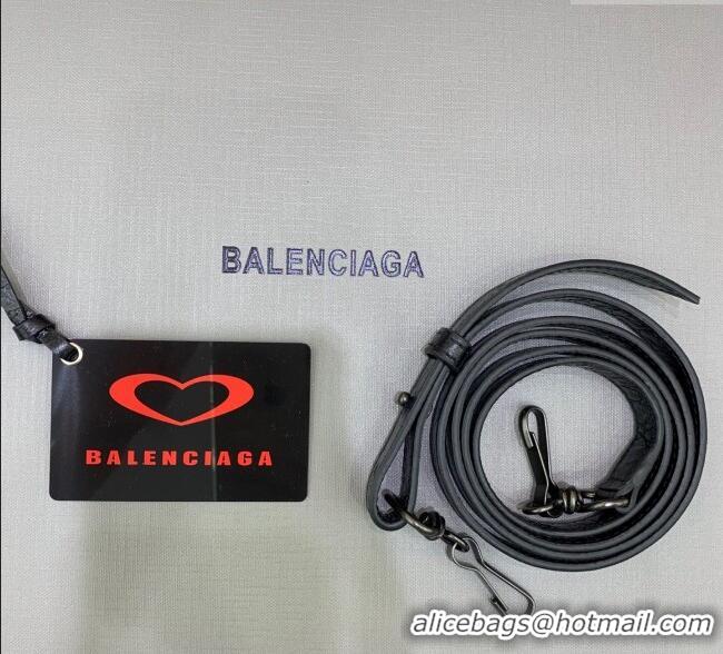 Well Crafted Balenciaga Le City Top Handle Bowling Bag in Lambskin Leather 0926 Black 2025