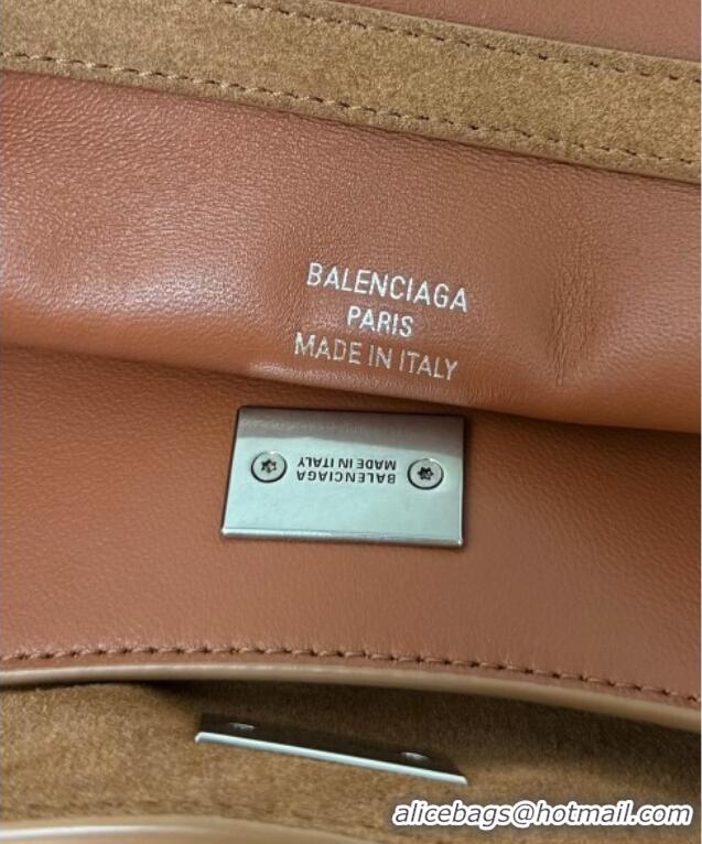 Grade Design Balenciaga Rodeo Mini Handbag in suede 78972 light brown aged-silver hardware 2025