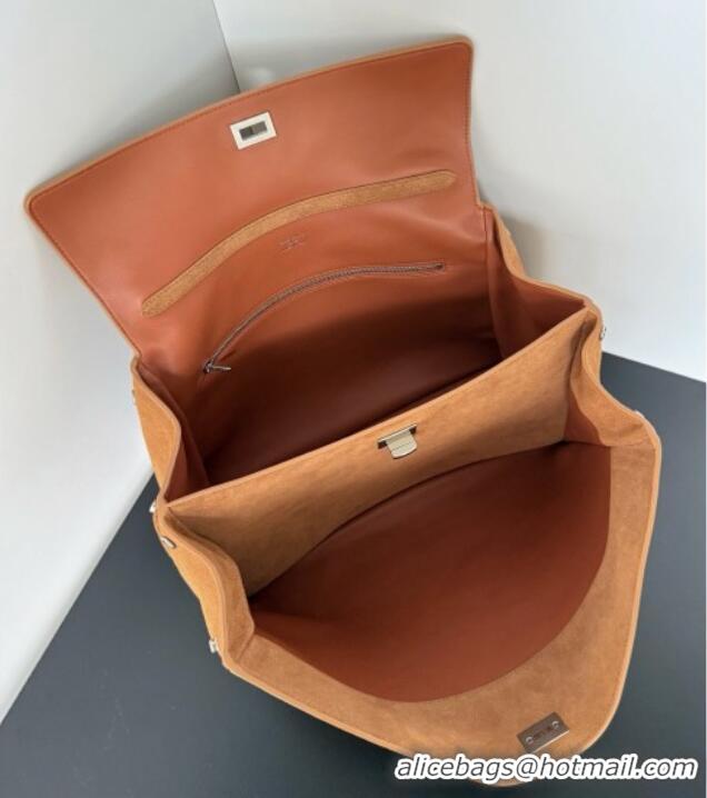 Top Design Balenciaga Rodeo Medium Handbag in suede 78972 light brown aged-silver hardware 2025