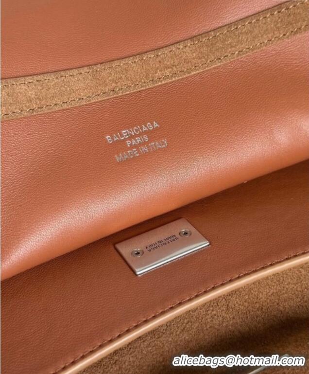 Top Quality Balenciaga Rodeo Large Handbag in suede 78972 light brown aged-silver hardware 2025