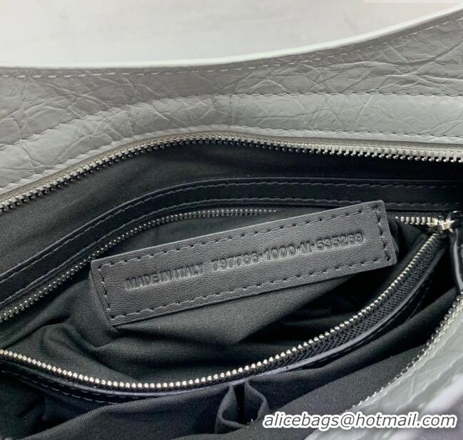 Buy Fashionable Balenciaga Le City Small Bag in Arena Storico lambskin 0926 Grey 2025