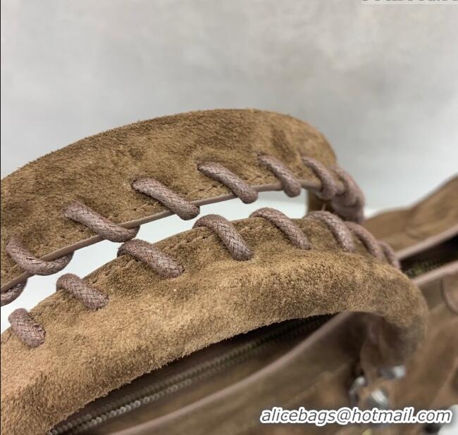 Traditional Specials Balenciaga Le City Small Bag in 0925 Coffee Brown Suede 2025