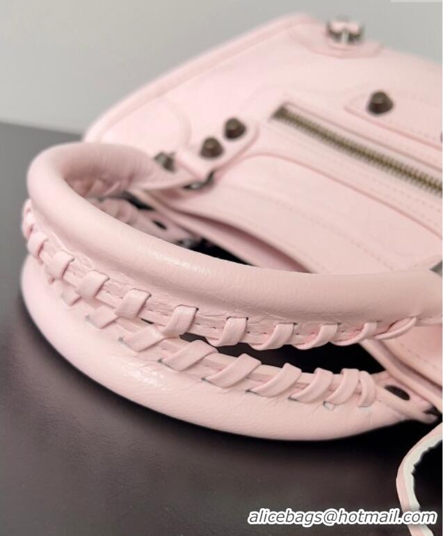 Big Discount Balenciaga Le City Mini Bag in Arena Storico lambskin 0925 Light Pink 2025