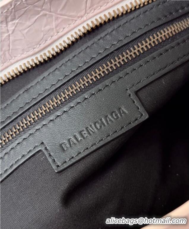 Famous Brand Balenciaga Le City Small Bag in Arena Storico lambskin 0925 Light Pink 2025