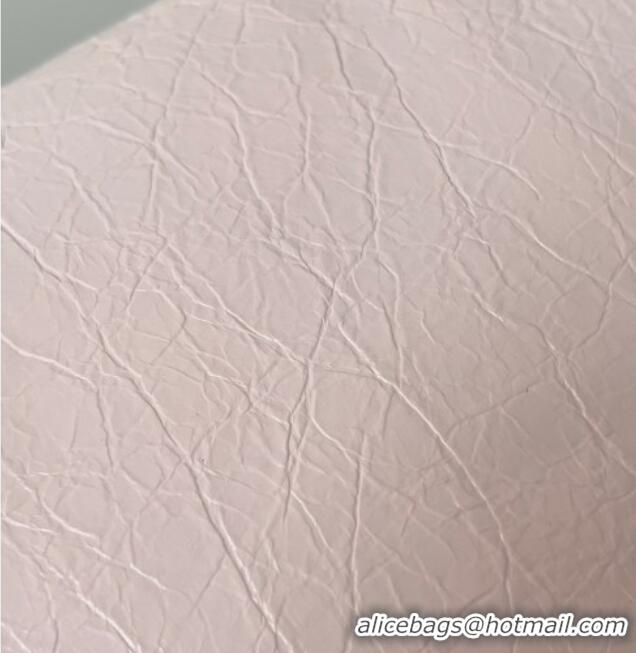 Top Grade Balenciaga Le City Medium Bag in Arena Storico lambskin 0925 Light Pink 2025