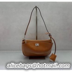 Most Popular Balenciaga Rodeo Mini Bag in Waxed Leather 0926 Brown 2025