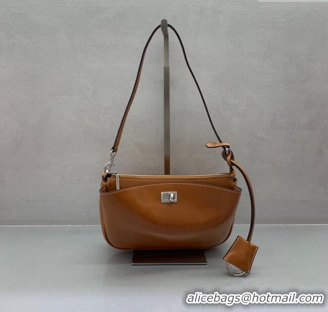 Most Popular Balenciaga Rodeo Mini Bag in Waxed Leather 0926 Brown 2025