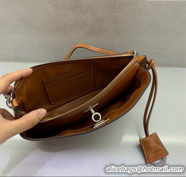 Most Popular Balenciaga Rodeo Mini Bag in Waxed Leather 0926 Brown 2025