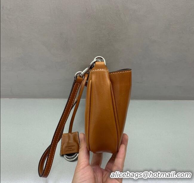 Most Popular Balenciaga Rodeo Mini Bag in Waxed Leather 0926 Brown 2025