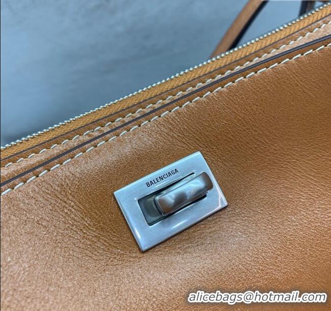 Most Popular Balenciaga Rodeo Mini Bag in Waxed Leather 0926 Brown 2025