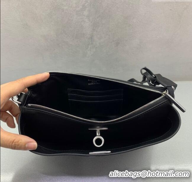 Pretty Style Balenciaga Rodeo Mini Bag in Leather 0926 Black/Silver 2025