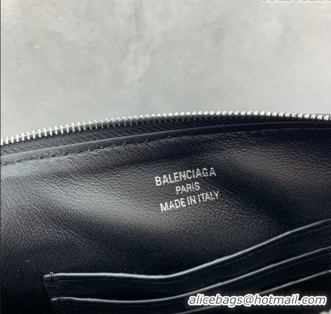 Pretty Style Balenciaga Rodeo Mini Bag in Leather 0926 Black/Silver 2025