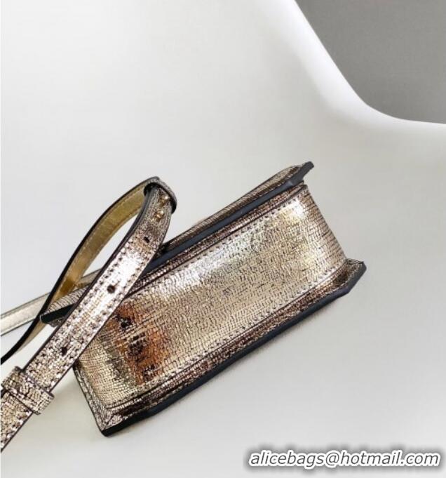 Best Price Bvlgari Serpentine Mini Tote bag in Metallic Leather 82026 Gold 2024