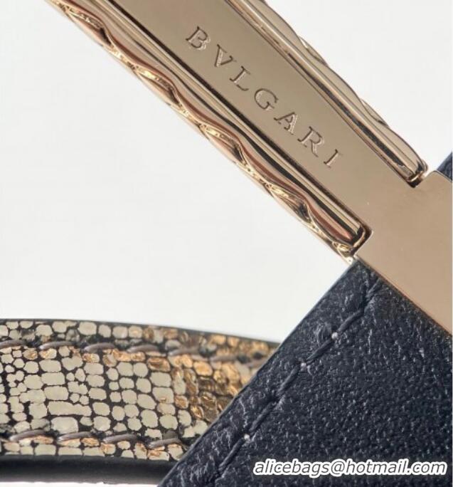 Best Price Bvlgari Serpentine Mini Tote bag in Metallic Leather 82026 Gold 2024