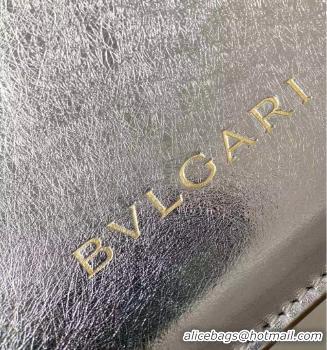 Promotional Bvlgari Serpentine Mini Tote bag in Metallic Leather 82026 Silver 2024