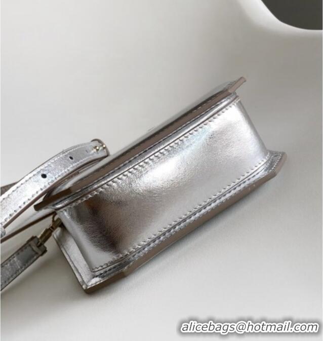 Promotional Bvlgari Serpentine Mini Tote bag in Metallic Leather 82026 Silver 2024