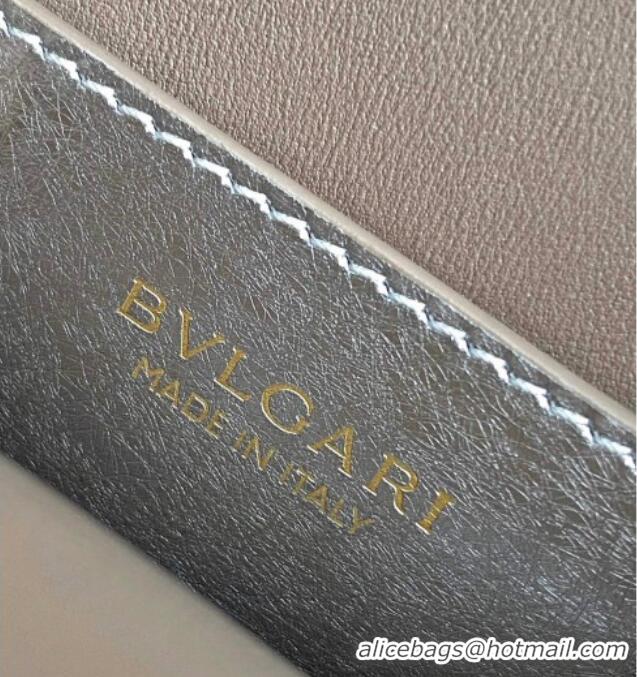 Promotional Bvlgari Serpentine Mini Tote bag in Metallic Leather 82026 Silver 2024