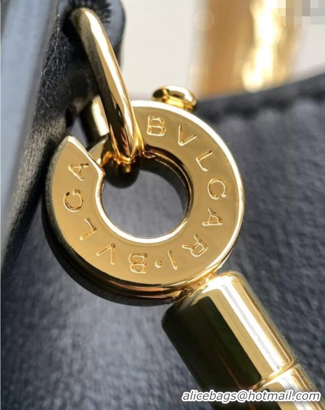 Top Quality Bvlgari Serpentine Mini Tote bag in Calf Leather 82026 Black 2024