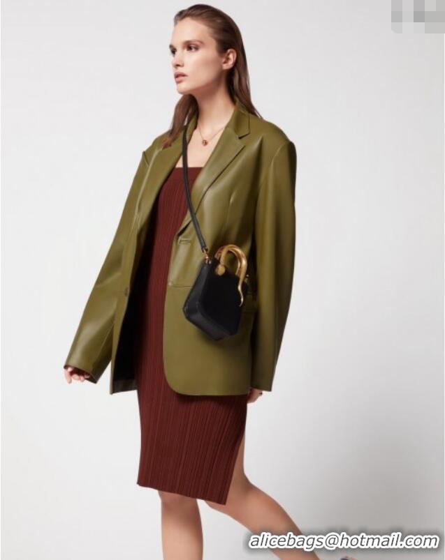 Top Quality Bvlgari Serpentine Mini Tote bag in Calf Leather 82026 Black 2024