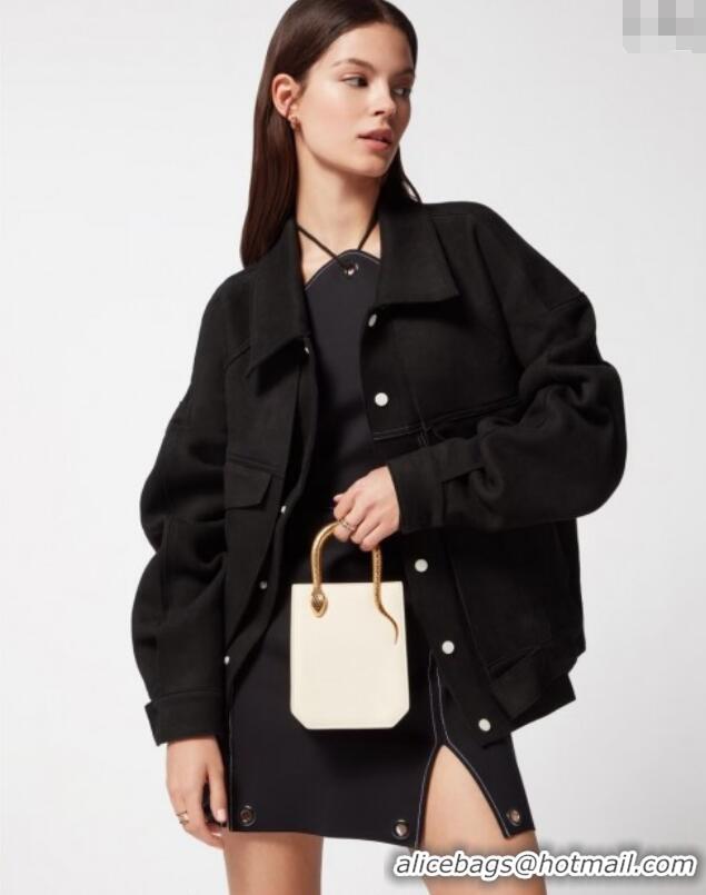 Best Price Bvlgari Serpentine Mini Tote bag in Calf Leather 82026 White 2024