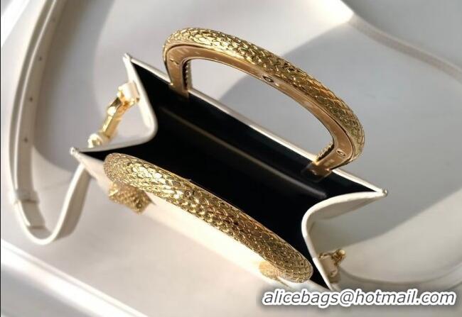 Best Price Bvlgari Serpentine Mini Tote bag in Calf Leather 82026 White 2024