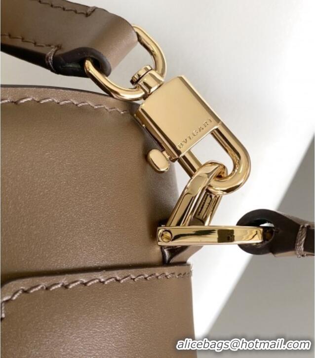 Promotional Bvlgari Serpenti Forever Medium Top Handle bag in Calfskin 1030 Grey 2024