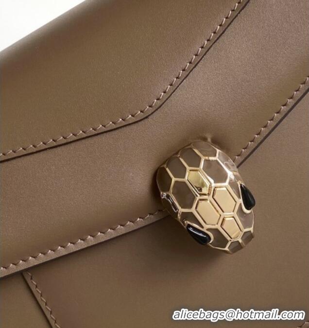 Promotional Bvlgari Serpenti Forever Medium Top Handle bag in Calfskin 1030 Grey 2024