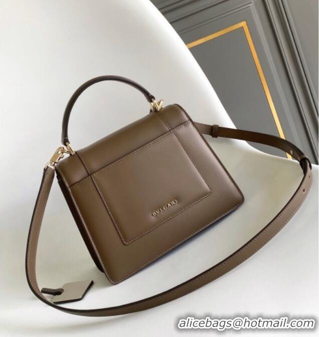 Promotional Bvlgari Serpenti Forever Medium Top Handle bag in Calfskin 1030 Grey 2024