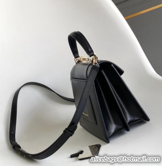 Famous Brand Bvlgari Serpenti Forever Medium Top Handle bag in Calfskin 1030 Black 2024