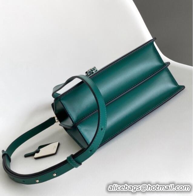 Top Quality Bvlgari Serpenti Forever Medium Top Handle bag in Calfskin 1030 Green 2024